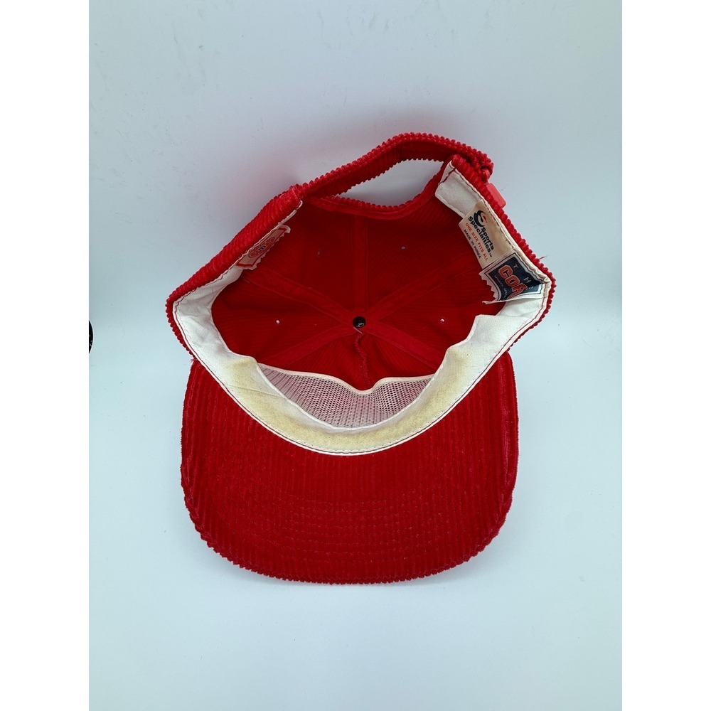 Vintage Indiana Hoosiers Corduroy Hat Cap Red White Collegiate NCAA - Picture 4 of 8